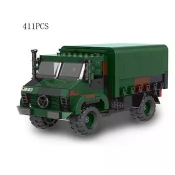 Масштаб Benz Unimog Truck Batisbricks BlueBrixx Block Германия Армия Силы Кирпич Lkw Игрушки для Автомобиля в Подарке