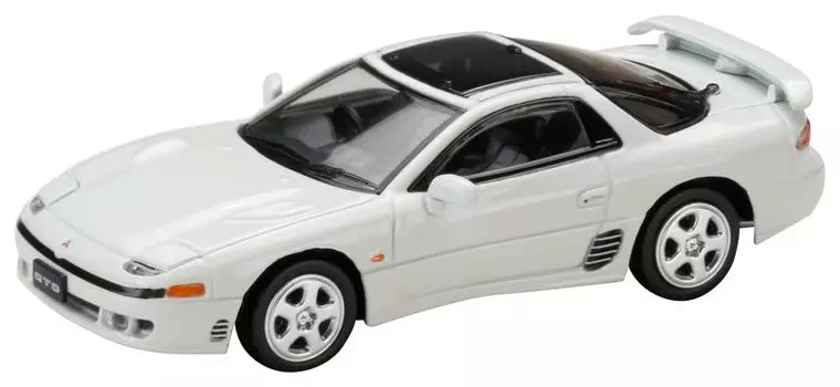 Масштаб HJ64 Mitsubishi GTO Twinturbo со стеклянной крышей, цвет Misty White Pearl, готовая модель HJ643065W 1/64