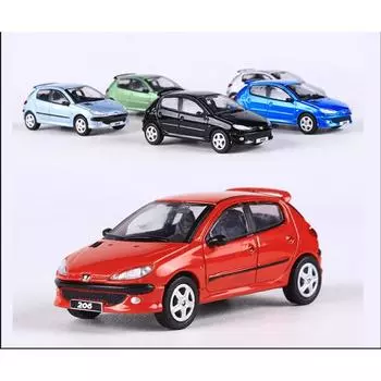 Масштаб литья под давлением 1:64 206 Коллекция автомобилей из сплава, украшения, игрушки для хобби, подарки