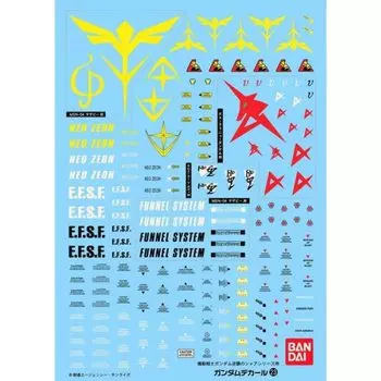 Масштаб пулемета Gundam Decal для Counterattack series No.23 1/100 Char s