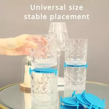 Масштабируемый держатель для стаканов, штабелируемый, складной, новый органайзер для кружек, кухня чёрный