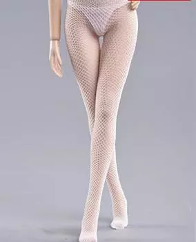 Масштабная фигурка девушки огня, игрушки, белые сетчатые чулки, женский солдат, серия бесшовных сетчатых носков, не включая тело и [TOYBARJAPAN] 1/6 белый