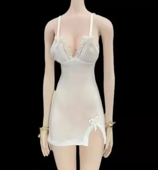 Масштабная фигурка Последняя сексуальная красивая женщина в белом платье с разрезом и юбкой и головой не [TOYBARJAPAN] 1/6 CJG-040A (тело включено)