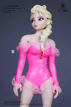 Масштабная фигурка SA Toys SA021B Модная сексуальная цельная цветная юбка с брюками Красивая одежда Голова и обувь Не [TOYBARJAPAN] 1/6 Женская (Тело,