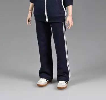 Масштабная фигурка СУПЕР Специальное предложение Новейший дизайн Старшеклассница JK Красивая спортивная одежда Длинные брюки и куртка Не [TOYBARJAPAN] 1/6 (тело тёмно-синий