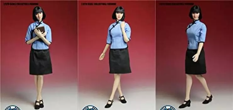 Масштабная фигурка СУПЕР УТКА эпохи Китайской Республики, стиль женской студенческой одежды и обуви, набор и книга не [TOYBARJAPAN] 1/6 SET007-C