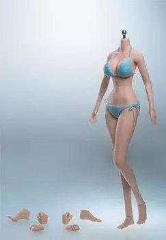 масштабная фигурка TBLeague 2D девушка супер гибкое бесшовное тело большая грудь аниме девушка жемчужная кожа бикини в комплекте нет головы нет [TOYBARJAPAN] 1/6