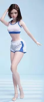 Масштабная фигурка TBLeague Невинная девушка Азиатская ученица младших и старших классов Супер гибкое бесшовное тело Маленькая грудь Перламутровая кожа Красивая женщина