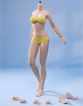Масштабная фигурка TBLeague Pearl Skin Красивое супер гибкое бесшовное тело со средней грудью, бикини, азиатское женское тело [TOYBARJAPAN] 1/6 PHMB2022-S48A
