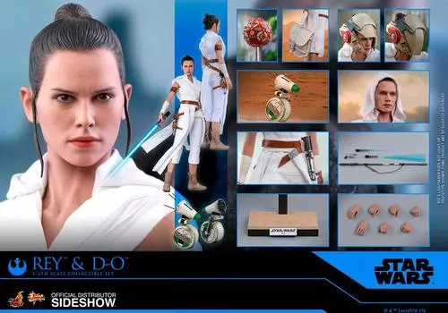 Масштабная фигурка The Rise of Rey из [Movie Masterpiece] Star Wars Skywalker 1/6 & DO (набор 2) белый