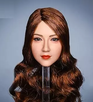Масштабная фигурка YMTOYS YMT042C Невинная длинноволосая каштановая девушка из колледжа Красота азиатской красоты Женская голова и одежда Нет [TOYBARJAPAN] 1/6 (тело