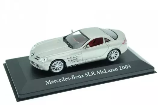Масштабная литая модель McLaren BENZ SLR McLAREN 2003 Mercedes-Benz 1/43 автомобиль, (Серебряный) [Использовал]