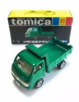 Масштабная модель Tomica, литая под давлением, Tomica black box Isuzu Elf [35 Dump] S=1/67 чёрный