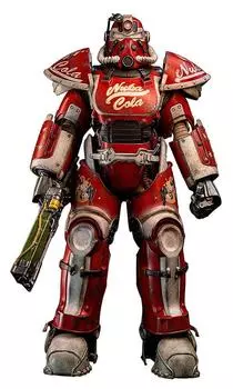 Масштабная окрашенная подвижная фигурка силовой брони Fallout T 51 1/6 Nuka-Cola 1/6 ABS&PVC&POM&ткань