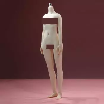 Масштабная женская фигурка, миниатюрная коллекционная фигурка, 12 дюймов, супер гибкая, бесшовная, молодая девушка, узкое плечо, маленькая грудь, солдат