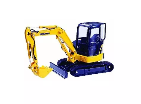 Масштабный мини-экскаватор Komatsu PC50MR Galeo DK-6104 1/32 жёлтый
