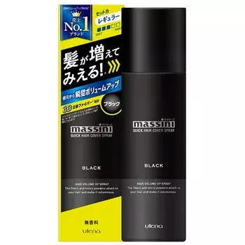 Massini Quick Hair Cover Spray 140 г x 10 шт. набор [Utena] (черный)