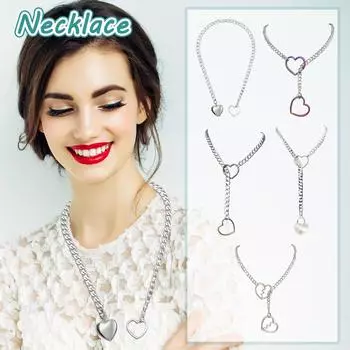 Массивное золотое ожерелье, замок, медальон, подвеска, монета, бордюрная цепочка, многослойная цепочка One Size