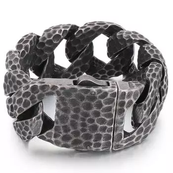 Массивные мужские браслеты-цепочки шириной 31 мм с тяжелыми звеньями из нержавеющей стали, ювелирные аксессуары, мужской браслет 22CM чёрный