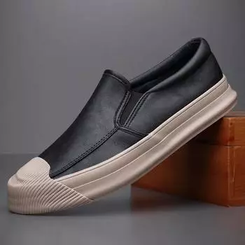 Массивные повседневные мужские вулканизированные туфли слипоны кроссовки мужские в рекламе корейский стиль и дешевые дышащие осенние социальные трендовые 38