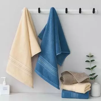 Массовое однотонное хлопковое полотенце с логотипом супермаркета - впитывающее квадратное полотенце для мытья лица - подарочный сувенир в индивидуальной упаковке. 35*35 коричневый