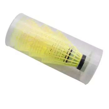 Массовый нейлоновый бадминтон для студентов, для тренировок в помещении и на открытом воздухе, профессиональный, устойчивый, легкий T7R5 Yellow-12pcs