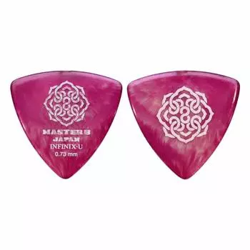 MASTER 8 JAPAN IFU-TR073 INFINIX-U TRIANGLE with Hard Grip 0.73mm Guitar Picks x 10