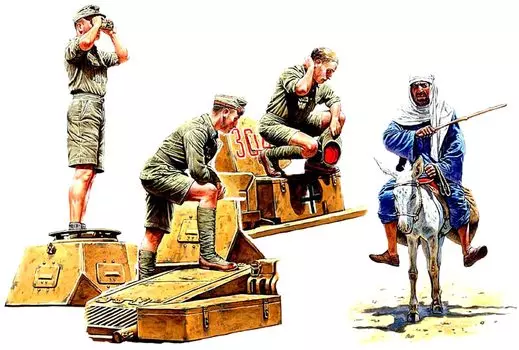 Master Box 3 Tank 1 Local Cargo Donkey Set Пластиковая модель MB35059 1/35 Германия/Африка Солдаты, Резидент,