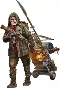 Master Box After Last War Series 4 Last Bridge Vadem Cart Включая пластиковую модель MB24076 1/24 Человечество