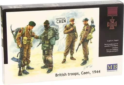 Master Box британский солдат спецназа 4 детали пластиковая модель MB35012 1/35