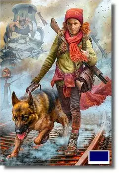 Master Box Girl Splinter и ее собака Long Range Attack Desert Battle Series Пластиковая модель MB35215 1/35 № 3