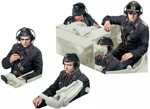 Master Box немецкий танк едет на 5 танковых солдат пластиковая модель MB35201 1/35 1944-45