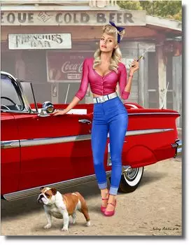Master Box Pinup Series Shortstop Tight Pants Bulldog Plastic Model MB24015 1/24