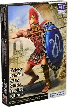 Master Box Series Греческий гоплит в боевой готовности, 500 г. до н.э. Пластиковая модель MB32011 1/32 Греция/Персия, том 1