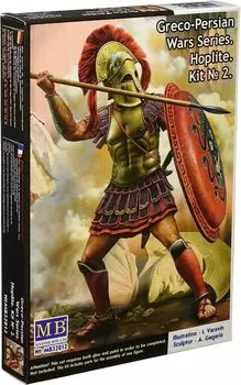 Master Box Series Поза готовности греческого гоплита 500 г. до н.э. Пластиковая модель MB32012 1/32 Греция/Персия том 2