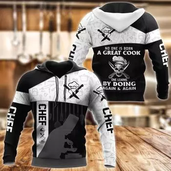 Master Chef 3D All Over Printed Fashion Men Autumn Hoodie Unisex Hooded Hooded Hooded Hooded Streetwear Casual Zip Hoodies DK363 S