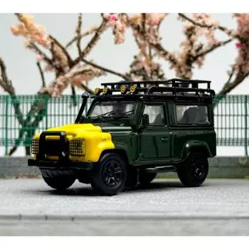 Мастер кирпичного дома 1:64 Зеленый Defender 90 ORV внедорожник спортивная модель литой металлический автомобиль новая коллекция