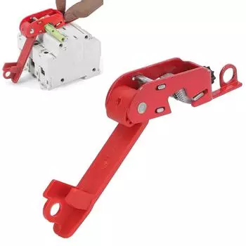 Master Lock Red Electric Box Блокировка автоматического выключателя, Tagout Breaker Box Блокировка для стандартных одинарных и двойных переключателей Pack of 1