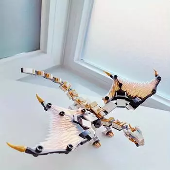 Мастер Ву Боевой Дракон Строительный Блок Подарочный Набор и Модель Технология Строительный Блок Детская Игрушка Подарок