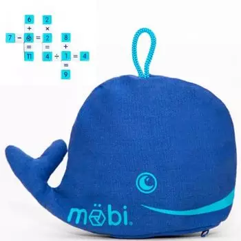 мастер вычислений, в то время как Mobi Math Образовательная математика Обучение математике Возраст 6 и старше Японское руководство по эксплуатации [Станьте играющим] Игра, Игрушка, Игрушка, синий