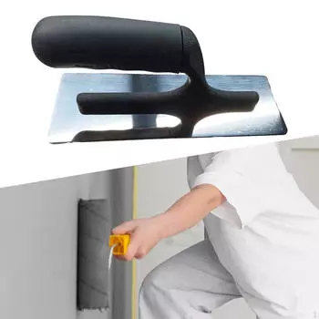 Мастерок для гипсокартона из нержавеющей стали, штукатурный строительный инструмент, удобная ручка для раствора Style A