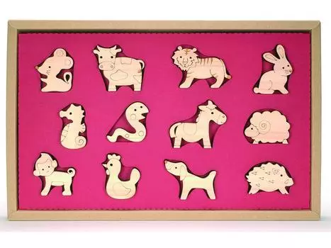 Mastro Geppetto Mastro Geppetto Zwerf Zodiac Zodiac Animal Building Blocks