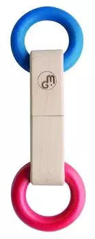 Mastro Geppetto Wooden Toy Rattle LEGAME COLOR