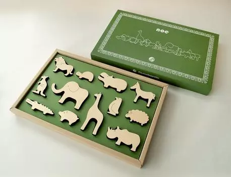 Мастер Джеппетто Деревянные игрушки Деревянные животные НОЕ