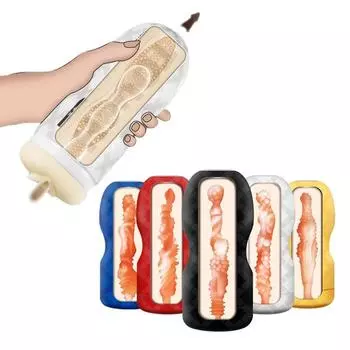 Мастурбационная чашка Реалистичная вагина Анус Мужской продукт для взрослых Силиконовая карманная киска Вагина Узкая киска для мужчин Массажер Эротические игрушки