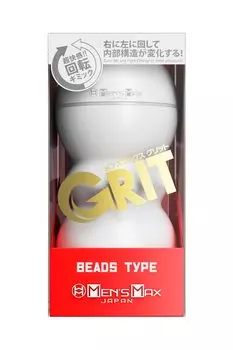 Мастурбатор Max Grit Bead Type, который поворачивается влево и создает ощущение стягивания благодаря повторяющемуся типу Giglide, присоединяемому к продукту для мужчин