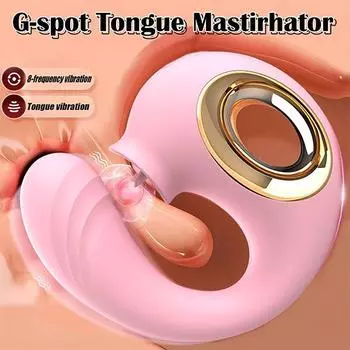 Мастурбаторы для лизания Женский мастурбатор Клиторальный вибратор для точки G Массажер для лизания сосков Стимулятор языка Эротическая машина Секс-игрушка для женщин