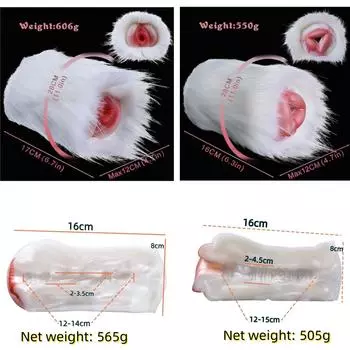 Мастурбаторы для мужчин, секс-куклы, белые пушистые, одноканальные, руководство, 550 г, 12-15 см, чашка Alien Jet Cup, товары для секса для взрослых, упражнения на пенис