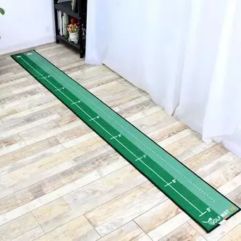 Мат для гольфа 30 см x 300 см с блокирующими отверстиями - складной портативный для тренировок и практики в помещении/на улице, зеленый, нескользящий 30cm*300cm зелёный