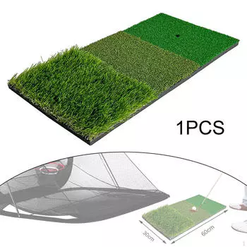 Мат для удара по гольфу Драйвинг Рейндж Чиппинг Тренировочный мат Тренировочный газон Трава Свинг